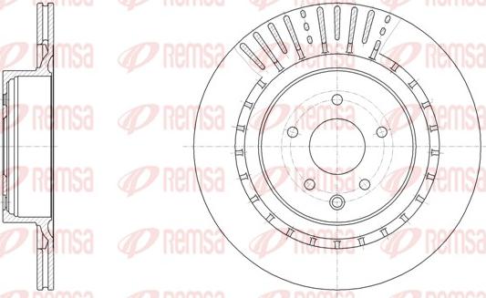 Remsa 61509.10 - Гальмівний диск autozip.com.ua