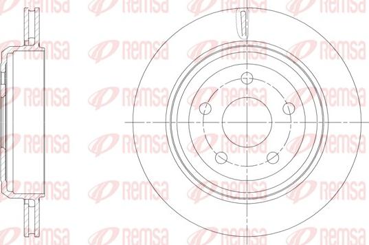 Remsa 61513.10 - Гальмівний диск autozip.com.ua