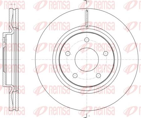 Remsa 61580.10 - Гальмівний диск autozip.com.ua