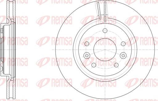 Remsa 61581.10 - Гальмівний диск autozip.com.ua