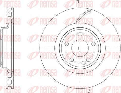 Remsa 61524.10 - Гальмівний диск autozip.com.ua