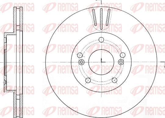 Remsa 61644.10 - Гальмівний диск autozip.com.ua