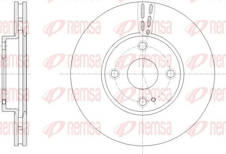 Remsa 61659.10 - Гальмівний диск autozip.com.ua