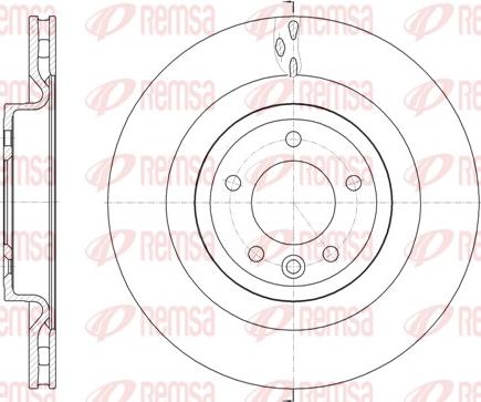 Remsa 61614.10 - Гальмівний диск autozip.com.ua