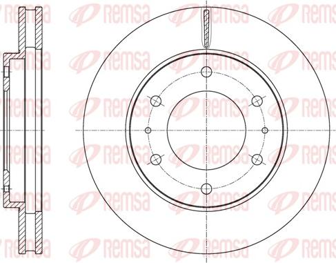 Remsa 61620.10 - Гальмівний диск autozip.com.ua