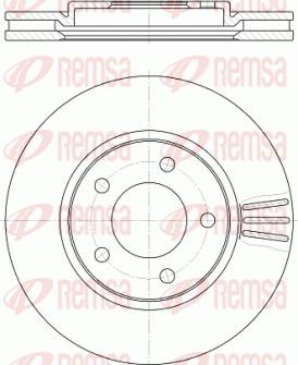 Remsa 61047.10 - Гальмівний диск autozip.com.ua