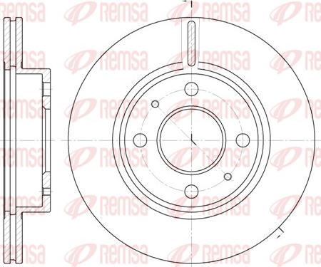 Remsa 6105.10 - Гальмівний диск autozip.com.ua