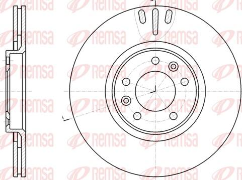 Remsa 61051.10 - Гальмівний диск autozip.com.ua