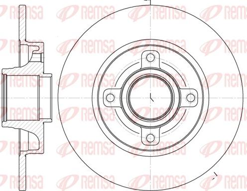 Remsa 61014.00 - Гальмівний диск autozip.com.ua