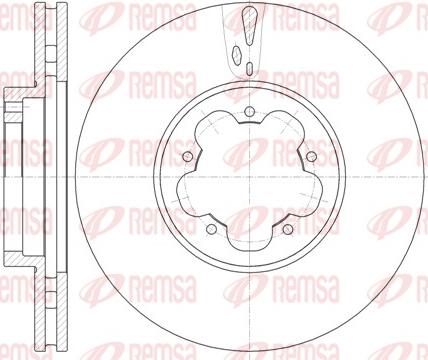 Remsa 61022.10 - Гальмівний диск autozip.com.ua