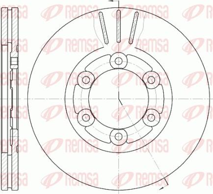 Remsa 61164.10 - Гальмівний диск autozip.com.ua