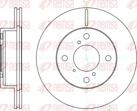 Remsa 61104.10 - Гальмівний диск autozip.com.ua