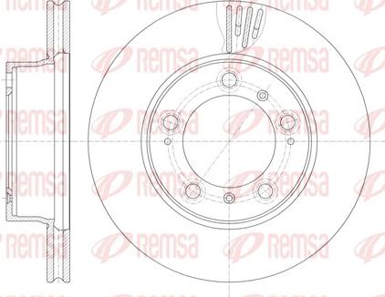 Remsa 61135.10 - Гальмівний диск autozip.com.ua