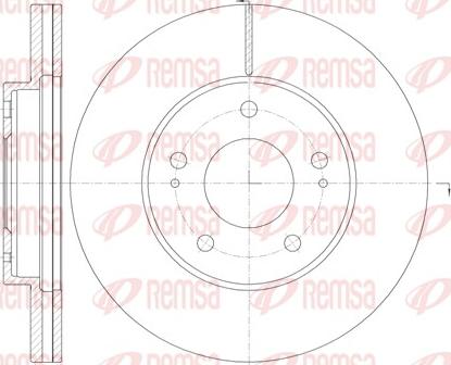 Remsa 61130.10 - Гальмівний диск autozip.com.ua