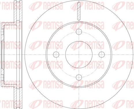 Remsa 61131.10 - Гальмівний диск autozip.com.ua