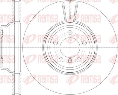 Remsa 61132.10 - Гальмівний диск autozip.com.ua