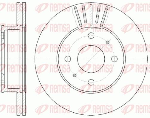 Remsa 61178.10 - Гальмівний диск autozip.com.ua