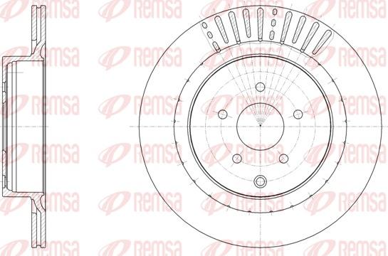 Remsa 61897.10 - Гальмівний диск autozip.com.ua