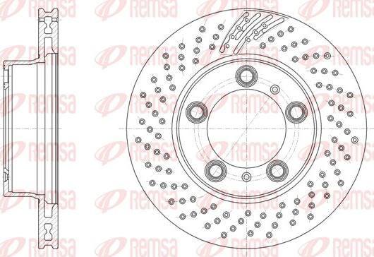 Remsa 61863.11 - Гальмівний диск autozip.com.ua