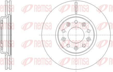 Remsa 61817.10 - Гальмівний диск autozip.com.ua