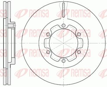 Remsa 6188.10 - Гальмівний диск autozip.com.ua