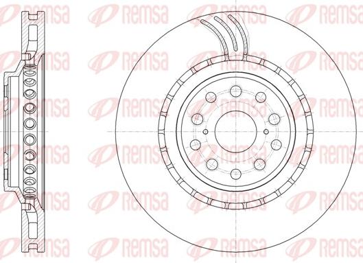 Remsa 61877.10 - Гальмівний диск autozip.com.ua