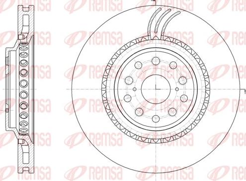 Remsa 61877.11 - Гальмівний диск autozip.com.ua