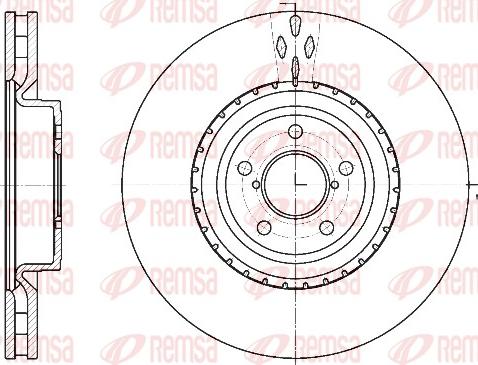 Remsa 61341.10 - Гальмівний диск autozip.com.ua