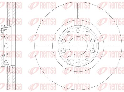 Remsa 61362.10 - Гальмівний диск autozip.com.ua