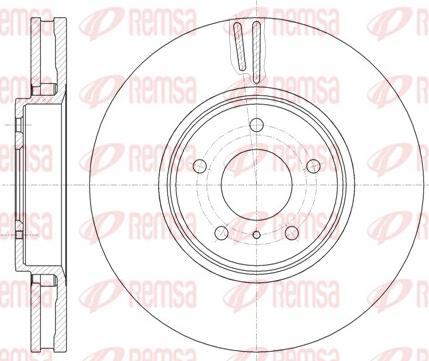 Remsa 61244.10 - Гальмівний диск autozip.com.ua