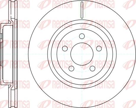 Remsa 61269.10 - Гальмівний диск autozip.com.ua