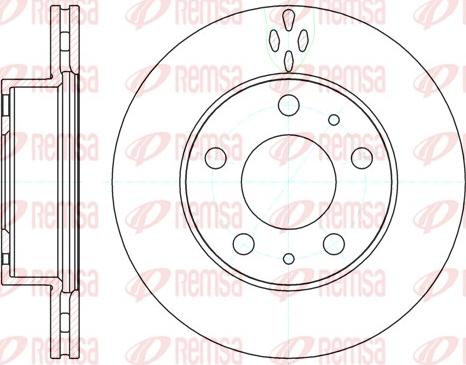 Remsa 61204.10 - Гальмівний диск autozip.com.ua