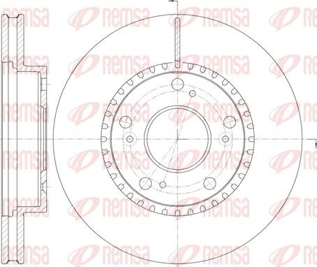 Remsa 61232.10 - Гальмівний диск autozip.com.ua