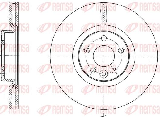 Remsa 61764.10 - Гальмівний диск autozip.com.ua