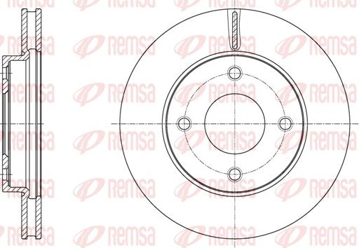 Remsa 61716.10 - Гальмівний диск autozip.com.ua