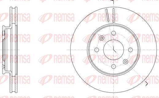 Remsa 61784.10 - Гальмівний диск autozip.com.ua