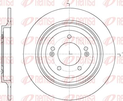 Remsa 61780.00 - Гальмівний диск autozip.com.ua