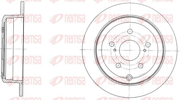 Remsa 61732.00 - Гальмівний диск autozip.com.ua