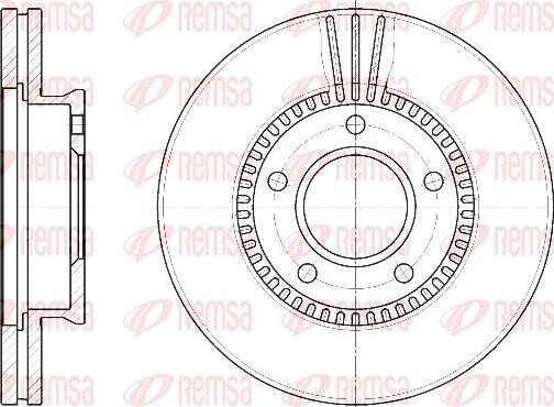 Remsa 6892.10 - Гальмівний диск autozip.com.ua