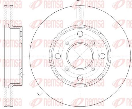 Remsa 6804.10 - Гальмівний диск autozip.com.ua