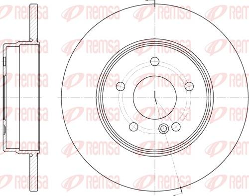 Remsa 6801.00 - Гальмівний диск autozip.com.ua