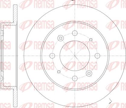 Remsa 6874.00 - Гальмівний диск autozip.com.ua