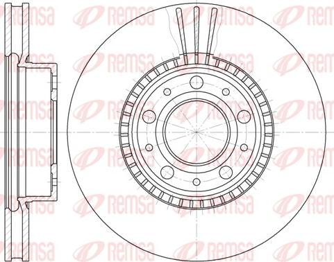 Remsa 6304.10 - Гальмівний диск autozip.com.ua