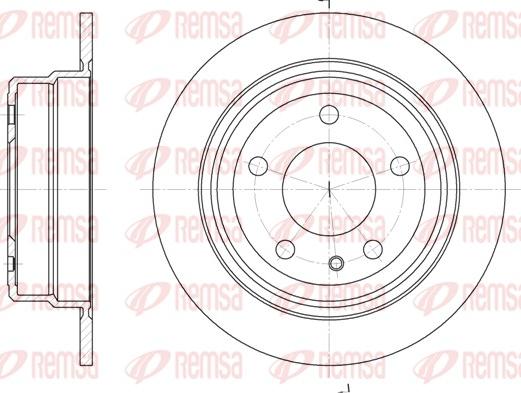 Remsa 6308.00 - Гальмівний диск autozip.com.ua