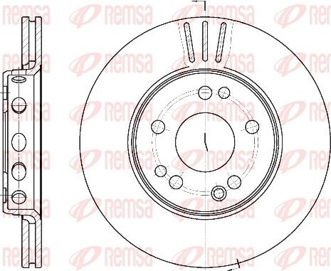 Remsa 6318.10 - Гальмівний диск autozip.com.ua