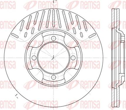 Remsa 6381.10 - Гальмівний диск autozip.com.ua