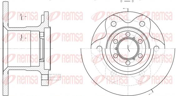 Remsa 6290.00 - Гальмівний диск autozip.com.ua