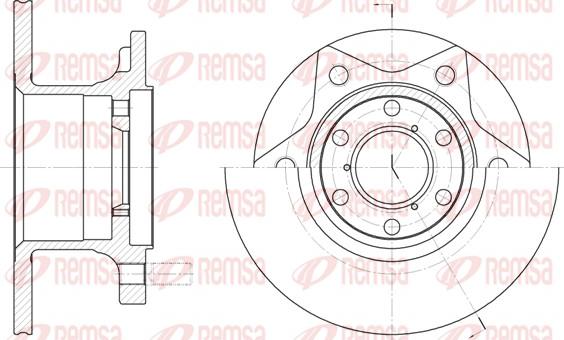 Remsa 6242.00 - Гальмівний диск autozip.com.ua