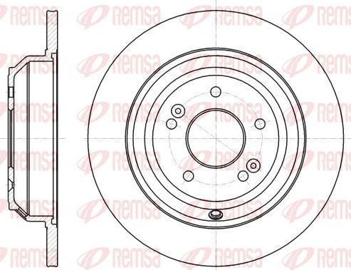 Remsa 62542.00 - Гальмівний диск autozip.com.ua