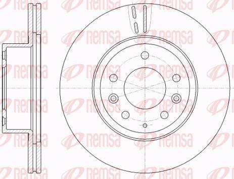 Remsa 62007.10 - Гальмівний диск autozip.com.ua